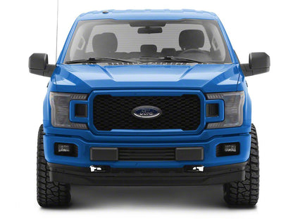 Raxiom LED Halo Surround Headlights with White DRL; Black Housing; Clear Lens (18-20 F-150 w/ Factory Halogen Headlights)
