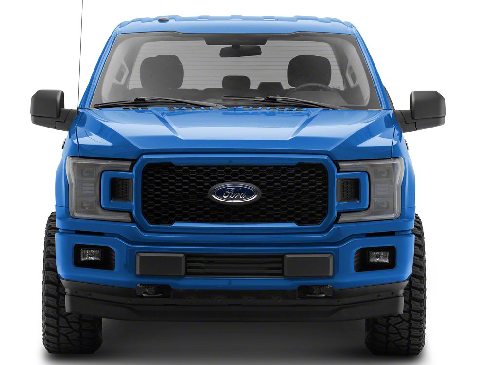 Raxiom CXR Series LED Headlights with Sequential Turn Signals; Black Housing; Clear Lens (18-20 F-150 w/ Factory Halogen Headlights)