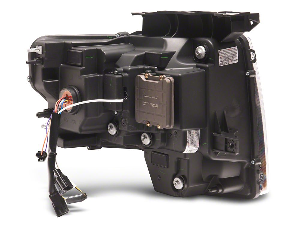 Raxiom CXR Series LED Projector Headlights; Black Housing; Clear Lens (09-14 F-150)