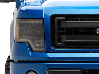 Raxiom CXR Series LED Projector Headlights; Black Housing; Clear Lens (09-14 F-150)