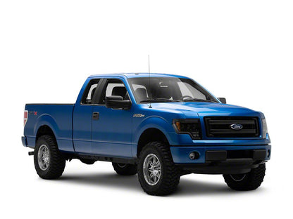 Raxiom CXR Series LED Headlights with Amber DRL; Black Housing; Clear Lens (09-14 F-150)