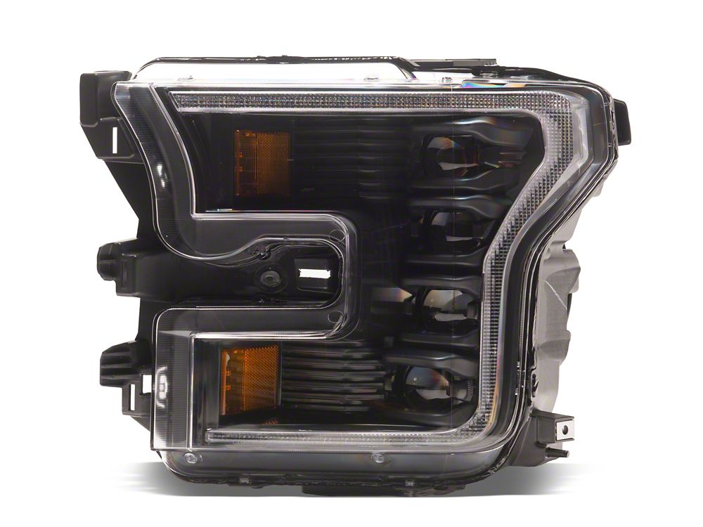 Raxiom CXR Series V2 LED Projector Headlights; Black Housing; Clear Lens (15-17 F-150; 18-20 F-150 Raptor)