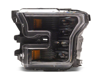 Raxiom CXR Series V2 LED Projector Headlights; Black Housing; Clear Lens (15-17 F-150; 18-20 F-150 Raptor)