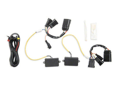 Raxiom CXR Series LED Headlights with Amber DRL; Black Housing; Clear Lens (18-20 F-150)