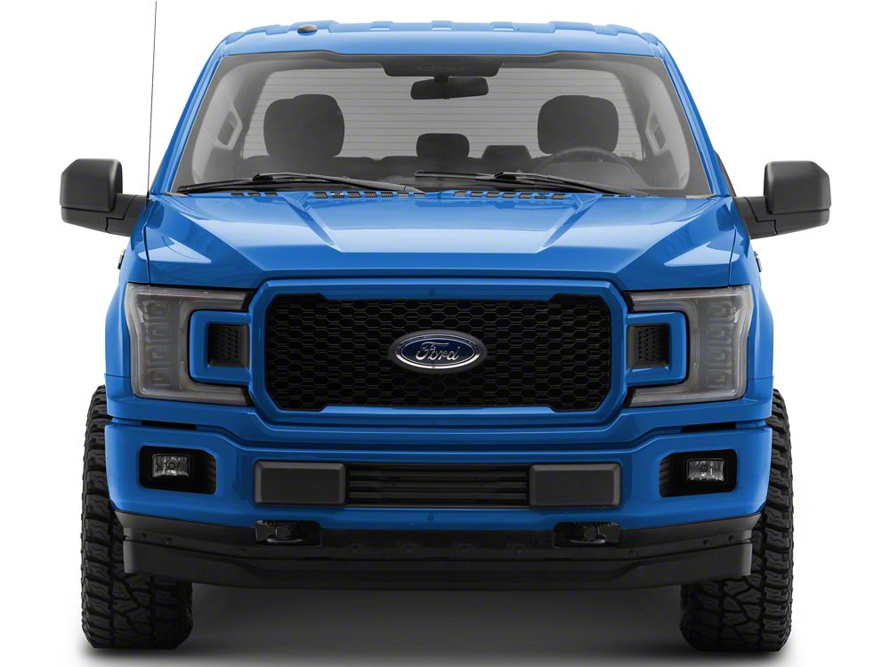 Raxiom CXR Series LED Headlights with Amber DRL; Black Housing; Clear Lens (18-20 F-150)