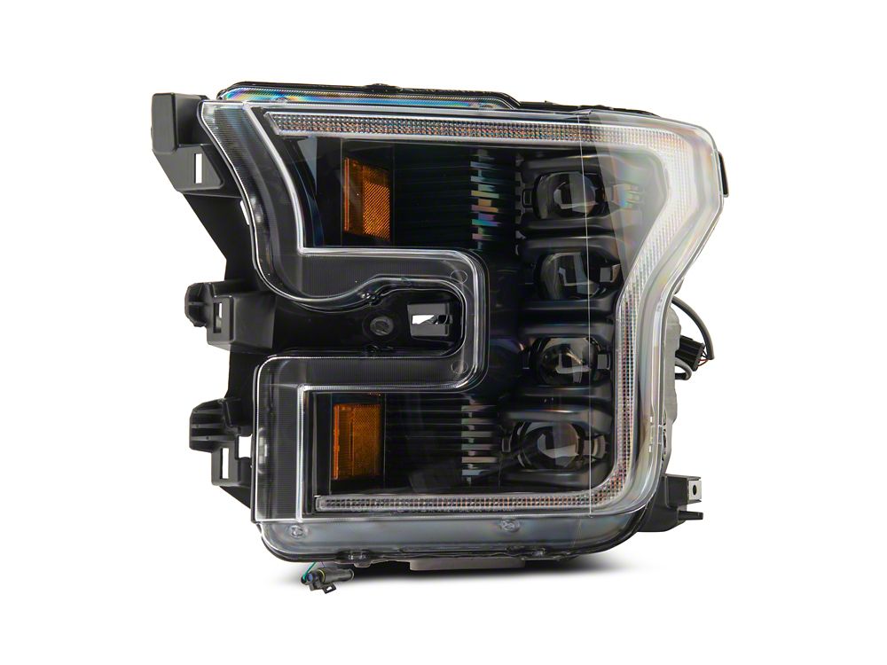 Raxiom CXR Series LED Headlights; Black Housing; Clear Lens (15-17 F-150 w/ Factory Halogen Headlights)