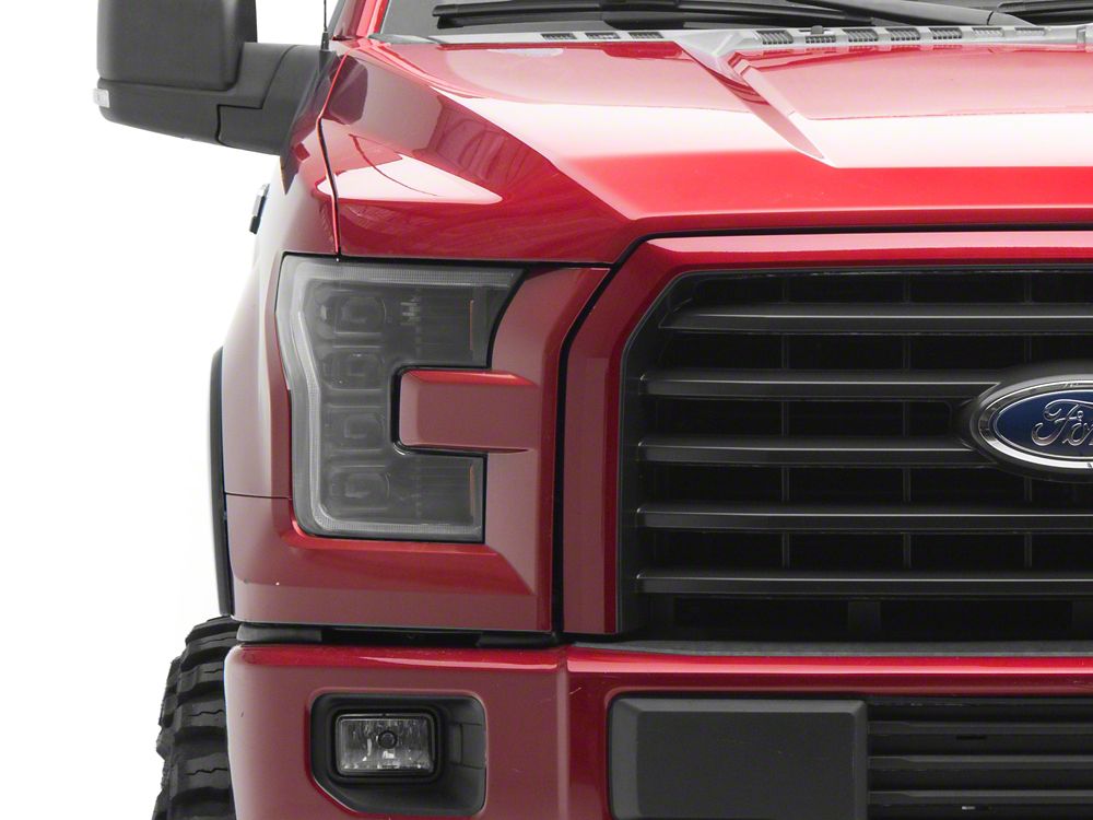Raxiom CXR Series LED Headlights; Black Housing; Clear Lens (15-17 F-150 w/ Factory Halogen Headlights)