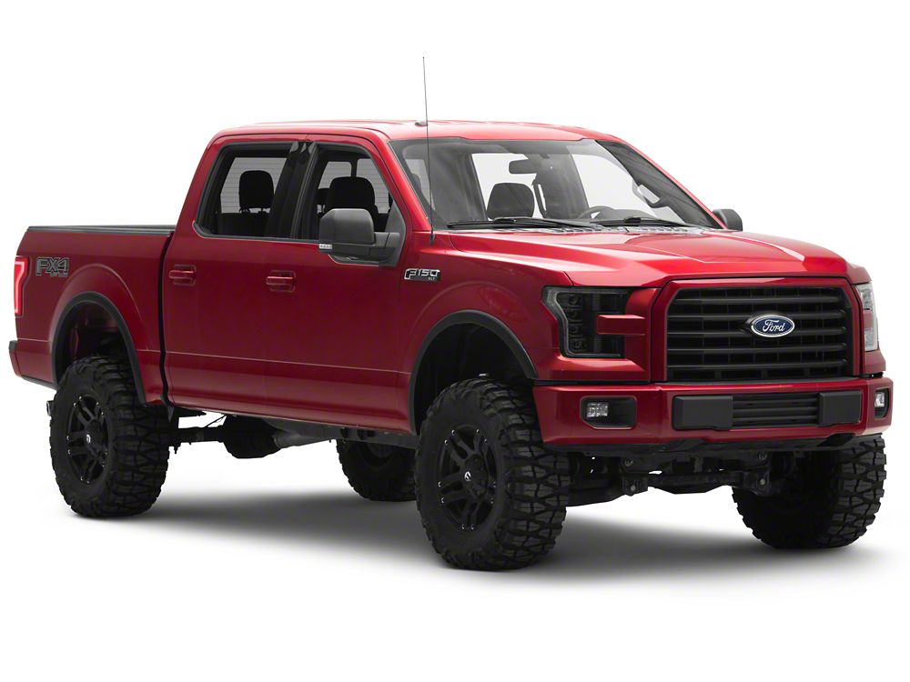 Raxiom CXR Series LED Headlights; Black Housing; Clear Lens (15-17 F-150 w/ Factory Halogen Headlights)