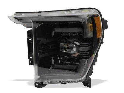 Raxiom CXR Series LED Headlights with White DRL; Black Housing; Clear Lens (21-23 F-150 w/ Factory Halogen Headlights)