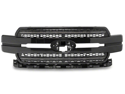 Raxiom CXR Series LED Upper Replacement Grille with White DRL; Black (18-20 F-150, Excluding Raptor)