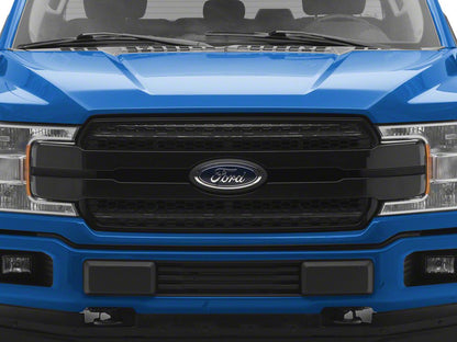 Raxiom CXR Series LED Upper Replacement Grille with White DRL; Black (18-20 F-150, Excluding Raptor)