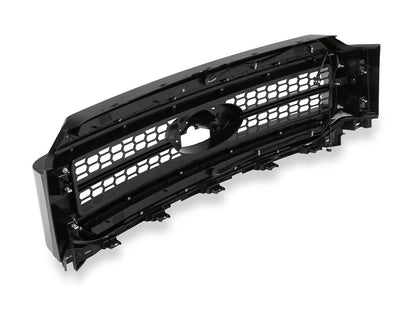 Raxiom CXR Series LED Upper Replacement Grille with White DRL; Black (21-23 F-150, Excluding Raptor)