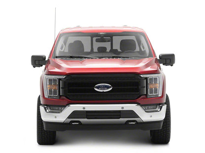 Raxiom CXR Series LED Upper Replacement Grille with White DRL; Black (21-23 F-150, Excluding Raptor)