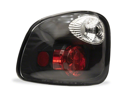 Raxiom Axial Series Euro Style Tail Lights; Black Housing; Clear Lens (01-03 F-150 Flareside)