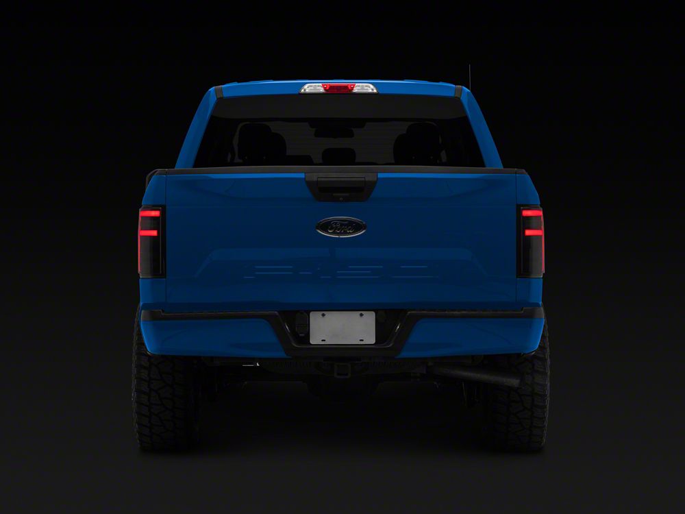 Raxiom RBX LED Tail Lights; Black Housing; Smoked Lens (15-20 F-150 w/ Factory Halogen Tail Lights)