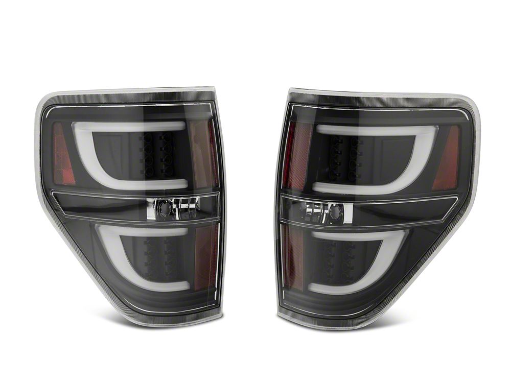 Raxiom Projector Headlights with LED Accent and G2 LED Tail Lights; Black Housing; Clear Lens (09-14 F-150 Styleside w/ Factory Halogen Headlights)