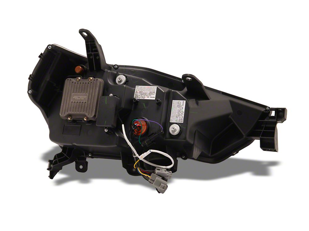 Raxiom CXR Series LED Headlights with Amber DRL; Black Housing; Clear Lens (14-24 4Runner w/ Factory Halogen Headlights)