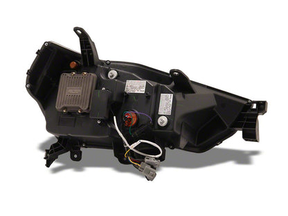 Raxiom CXR Series LED Headlights with Amber DRL; Black Housing; Clear Lens (14-24 4Runner w/ Factory Halogen Headlights)