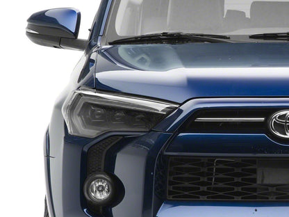 Raxiom CXR Series LED Headlights with Amber DRL; Black Housing; Clear Lens (14-24 4Runner w/ Factory Halogen Headlights)