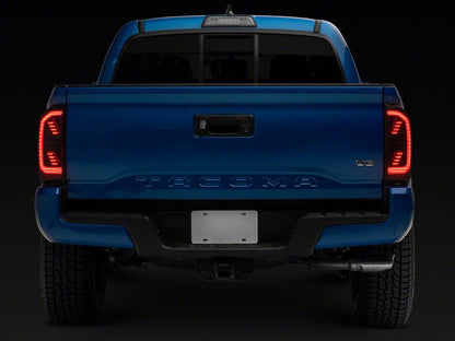 Raxiom LED Tail Lights; Black Housing; Clear Lens (16-23 Tacoma)