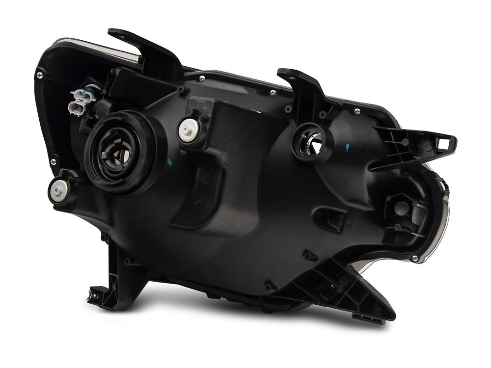 Raxiom Axial Series Headlights with LED Bar; Black Housing; Clear Lens (12-15 Tacoma)