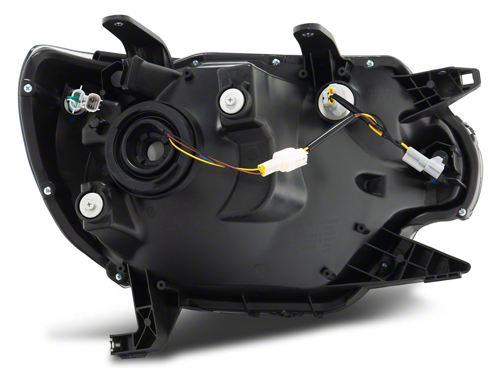 Raxiom Axial Series Headlights with Sequential LED Bar; Black Housing; Clear Lens (12-15 Tacoma)
