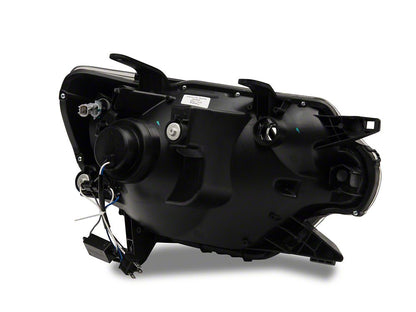 Raxiom Axial Series Projector Headlights with LED Bar; Black Housing; Clear Lens (12-15 Tacoma)
