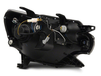 Raxiom Axial Series Projector Headlights with Sequential LED Bar; Black Housing; Clear Lens (12-15 Tacoma)