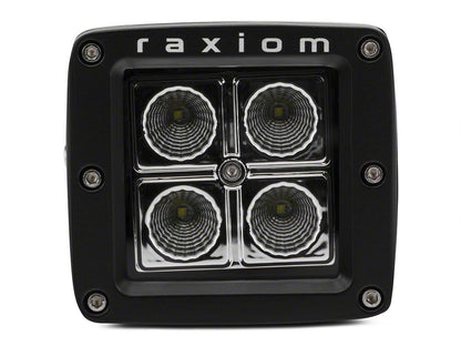 Raxiom 3-Inch Square 4-LED Off Road Light; Flood Beam (Universal; Some Adaptation May Be Required)