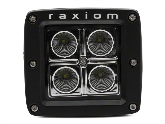 Raxiom 3-Inch Square 4-LED Off Road Light; Flood Beam (Universal; Some Adaptation May Be Required)