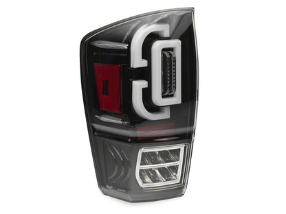 Raxiom XW Series Sequential LED Tail Lights; Black Housing; Clear Lens (16-23 Tacoma)
