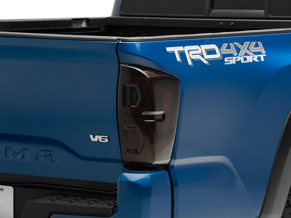 Raxiom Deuce LED Tail Lights; Black Housing; Smoked Lens (16-23 Tacoma)