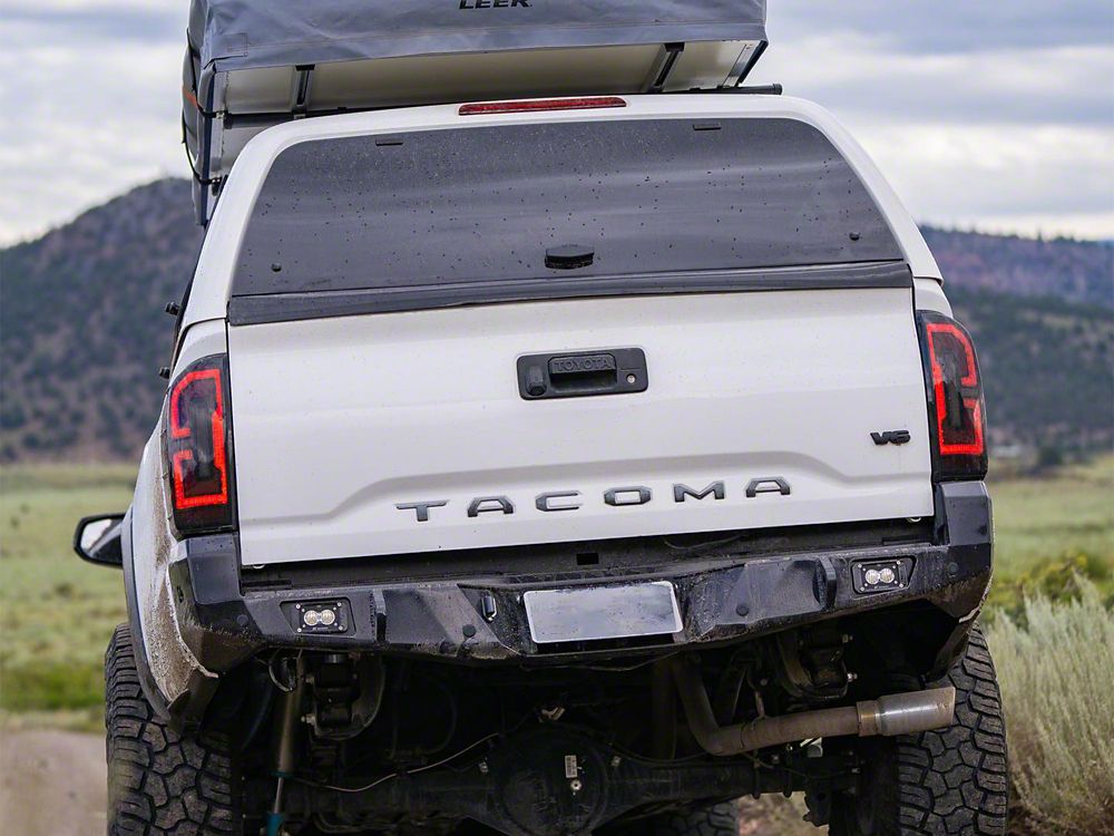 Raxiom LED Tail Lights; Black Housing; Smoked Lens (16-23 Tacoma)