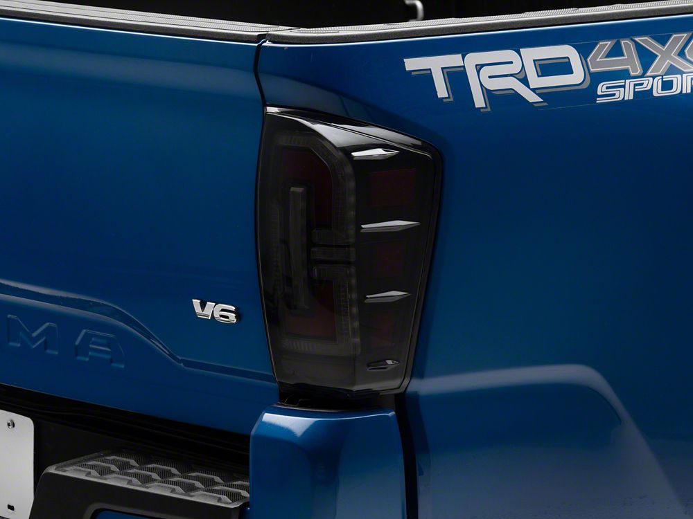 Raxiom LED Tail Lights; Black Housing; Smoked Lens (16-23 Tacoma)