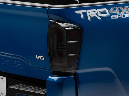 Raxiom LED Tail Lights; Black Housing; Smoked Lens (16-23 Tacoma)