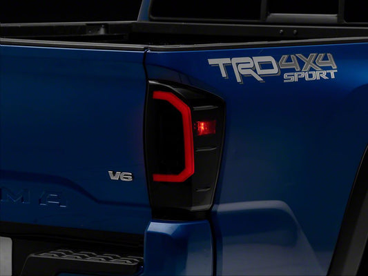 Raxiom Axial Series LED Tail Lights; Black Housing; Smoked Lens (16-23 Tacoma)