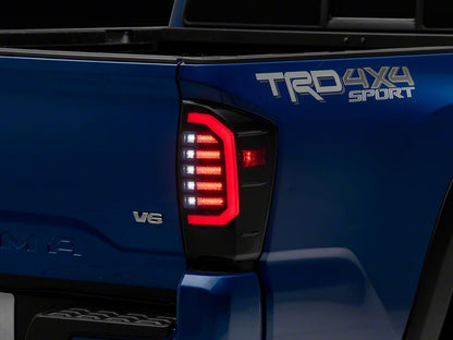 Raxiom Axial Series LED Tail Lights; Black Housing; Smoked Lens (16-23 Tacoma)