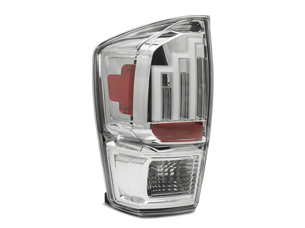 Raxiom LED Tail Lights; Chrome Housing; Clear Lens (16-23 Tacoma)