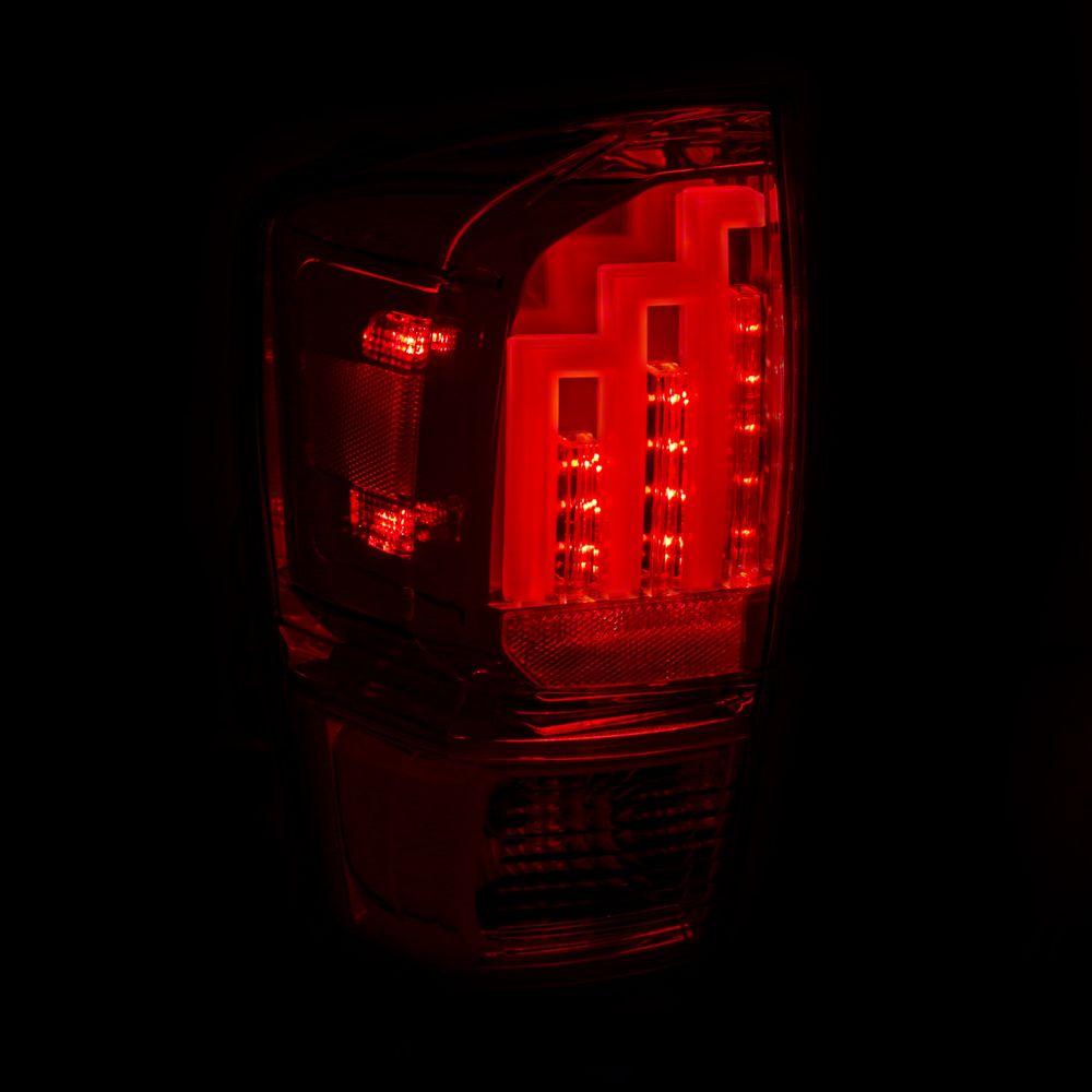 Raxiom LED Tail Lights; Chrome Housing; Red/Clear Lens (16-23 Tacoma)