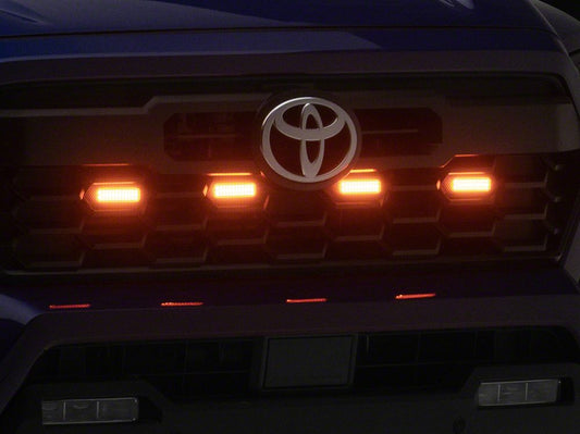 Raxiom Amber LED Grille Light; Amber Lens (24-26 Tacoma Pre Runner, TRD Off-Road, TRD Sport)