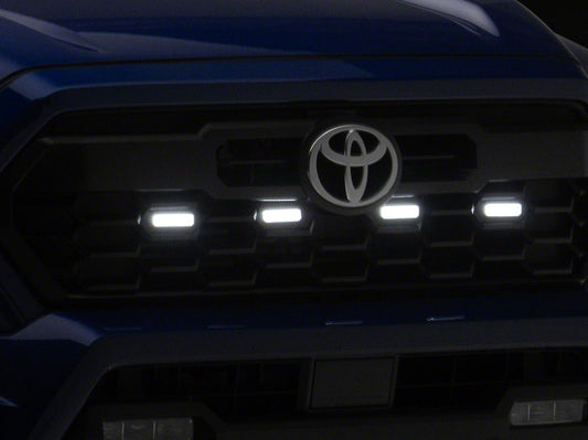 Raxiom White LED Grille Light; Smoked Lens (24-26 Tacoma Pre Runner, TRD Off-Road, TRD Sport)