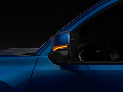 Raxiom Axial Series Mirror Mounted LED Sequential Turn Signals; Smoked (16-23 Tacoma)
