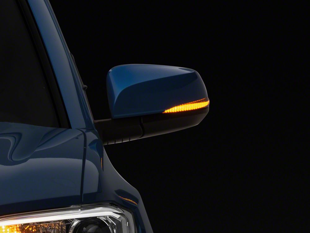 Raxiom Axial Series Mirror Mounted LED Sequential Turn Signals; Smoked (16-23 Tacoma)