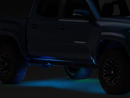 Raxiom Axial Series Multi-Color Underbody Rock Light Kit with Bluetooth Remote (Universal; Some Adaptation May Be Required)