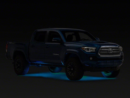 Raxiom Axial Series Multi-Color Underbody Rock Light Kit with Bluetooth Remote (Universal; Some Adaptation May Be Required)