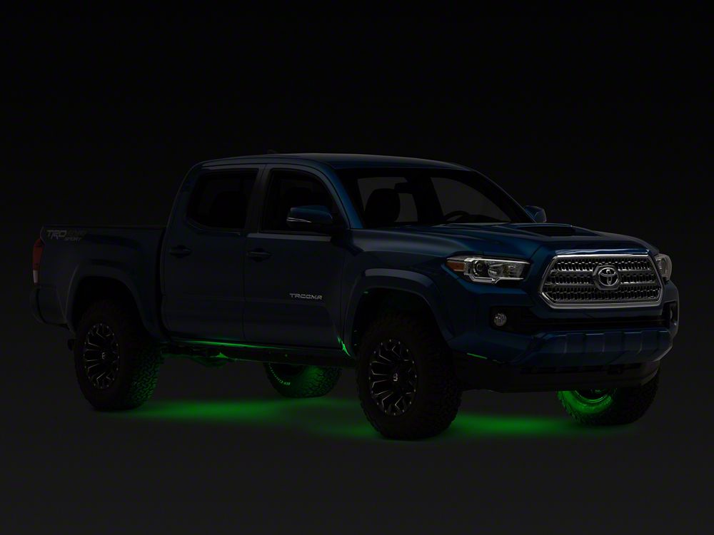 Raxiom Axial Series Multi-Color Underbody Rock Light Kit with Bluetooth Remote (Universal; Some Adaptation May Be Required)