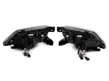 Raxiom LED Headlights; Black Housing; Clear Lens (16-23 Tacoma w/ Factory Halogen DRL)