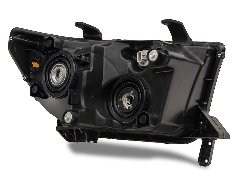 Raxiom Axial Series Headlights with Sequential LED Bar; Black Housing; Clear Lens (07-13 Tundra w/o Level Adjuster)