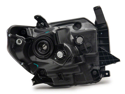 Raxiom Axial Series Headlights with LED Bar; Black Housing; Clear Lens (14-21 Tundra w/ Factory Halogen Headlights)