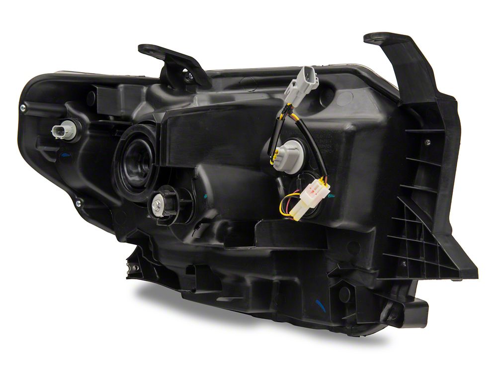 Raxiom Axial Series Headlights with Sequential LED Bar; Black Housing; Clear Lens (14-21 Tundra w/ Factory Halogen Headlights)